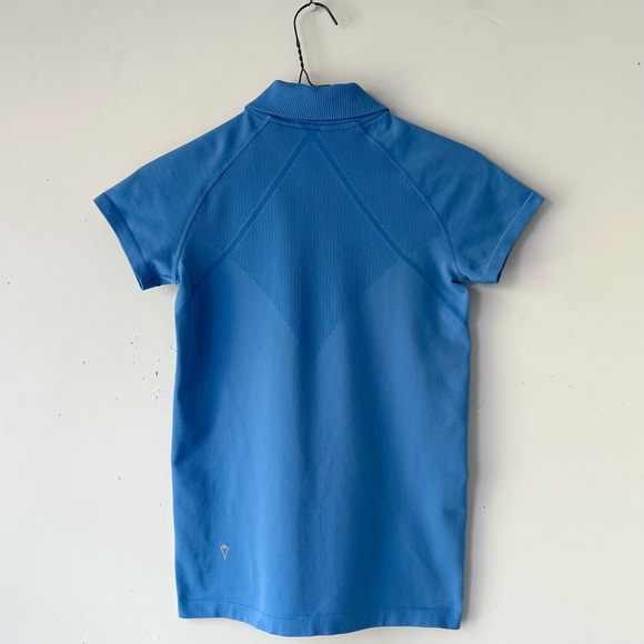 Ivivva by Lululemon Fly Tech Golf Tennis Performance Polo Top, Pool Blue, 12 - Picture 5 of 7